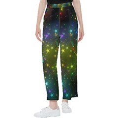 Stars Coloured Lights Background Women s Pants  by Loisa77