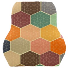 Hexagonal Pattern Vector Car Seat Back Cushion  by Loisa77