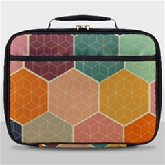 Hexagonal Pattern Vector Full Print Lunch Bag by Loisa77