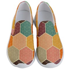 Hexagonal Pattern Vector Men s Lightweight Slip Ons by Loisa77