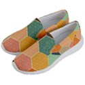 Hexagonal Pattern Vector Men s Lightweight Slip Ons View2