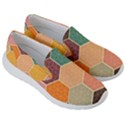 Hexagonal Pattern Vector Men s Lightweight Slip Ons View3