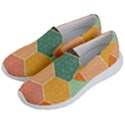 Hexagonal Pattern Vector Women s Lightweight Slip Ons View2