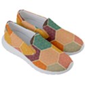 Hexagonal Pattern Vector Women s Lightweight Slip Ons View3