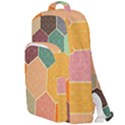 Hexagonal Pattern Vector Double Compartment Backpack View1