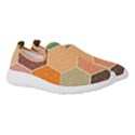 Hexagonal Pattern Vector Women s Slip On Sneakers View3