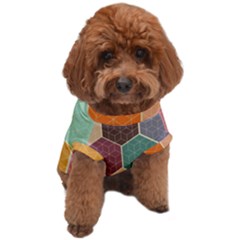 Hexagonal Pattern Vector Dog T-shirt by Loisa77