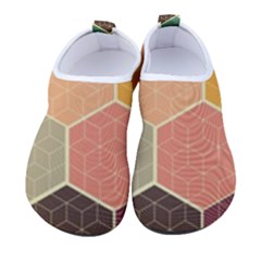 Hexagonal Pattern Vector Women s Sock-style Water Shoes by Loisa77