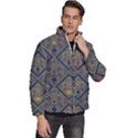 Pattern Seamless Antique Luxury Men s Puffer Bubble Jacket Coat View3