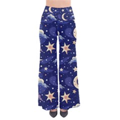 Night Moon Seamless So Vintage Palazzo Pants by Loisa77