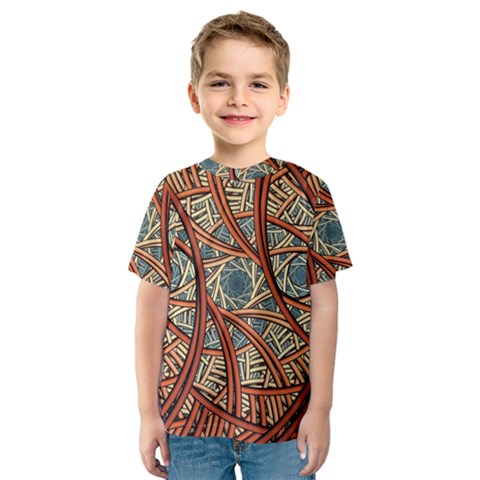 One Church Window Apophysis Art Fractal Kids  Sport Mesh T-shirt by Loisa77