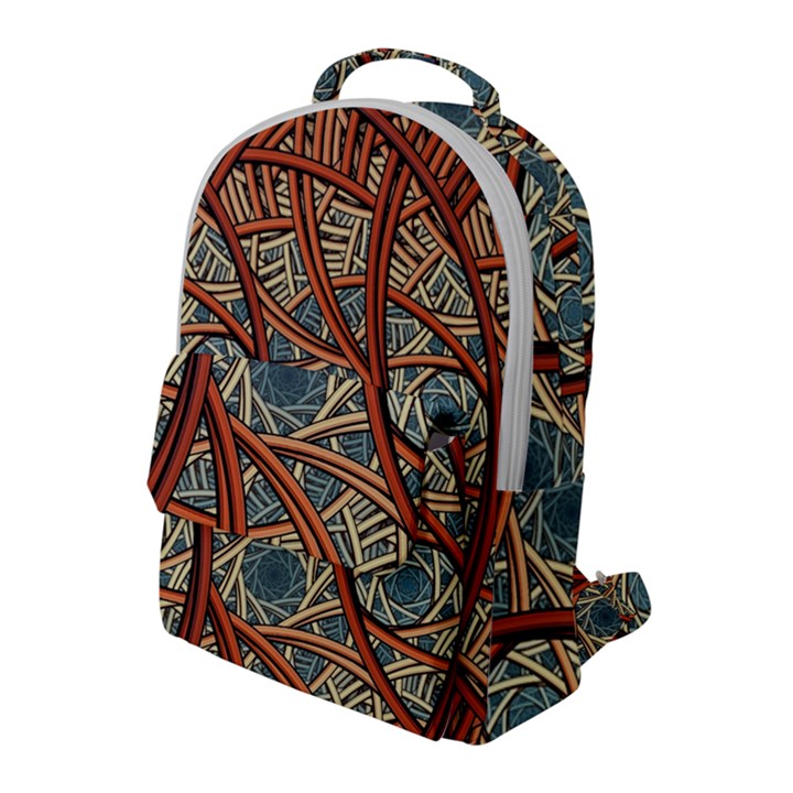 One Church Window Apophysis Art Fractal Flap Pocket Backpack (Large)