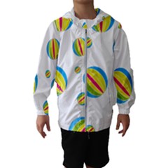 Balloon Ball District Colorful Kids  Hooded Windbreaker