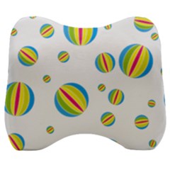 Balloon Ball District Colorful Velour Head Support Cushion by Ket1n9