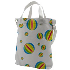 Balloon Ball District Colorful Canvas Messenger Bag by Ket1n9