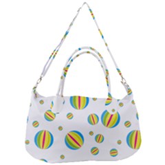 Balloon Ball District Colorful Removable Strap Handbag by Ket1n9