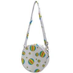 Balloon Ball District Colorful Crossbody Circle Bag by Ket1n9