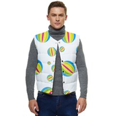 Balloon Ball District Colorful Men s Button Up Puffer Vest	