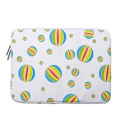 Balloon Ball District Colorful 14  Vertical Laptop Sleeve Case With Pocket by Ket1n9