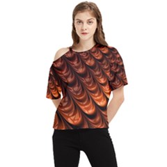 Fractal Frax One Shoulder Cut Out T-shirt