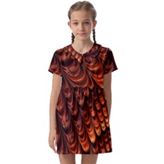 Fractal Frax Kids  Asymmetric Collar Dress by Askadina