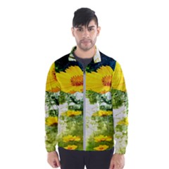 Yellow Flowers Men s Windbreaker