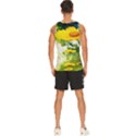 Yellow Flowers Men s Wide Collar Tank Top View4