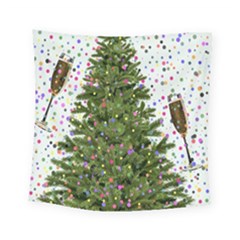 New Year S Eve New Year S Day Square Tapestry (small)