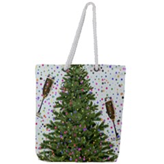 New Year S Eve New Year S Day Full Print Rope Handle Tote (large) by Ket1n9