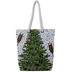 New Year S Eve New Year S Day Full Print Rope Handle Tote (small) by Ket1n9