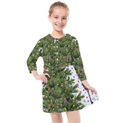 New Year S Eve New Year S Day Kids  Quarter Sleeve Shirt Dress by Ket1n9