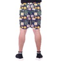 Flower Grey Pattern Floral Men s Pocket Shorts View2