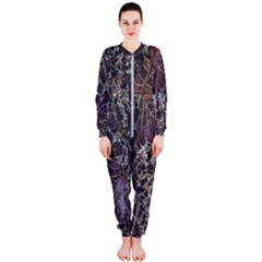 Grapevine Symphony Print Pattern Bk Onepiece Jumpsuit (ladies) by dflcprintsclothing