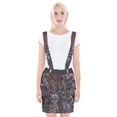 Grapevine Symphony Print Pattern Bk Braces Suspender Skirt by dflcprintsclothing