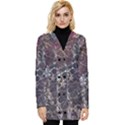 Grapevine Symphony Print Pattern Bk Button Up Hooded Coat  View1