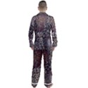 Grapevine Symphony Print Pattern Bk Men s Long Sleeve Satin Pajamas Set View2