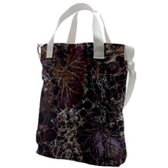 Grapevine Symphony Print Pattern Bk Canvas Messenger Bag by dflcprintsclothing