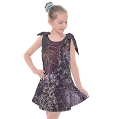 Grapevine Symphony Print Pattern Bk Kids  Tie Up Tunic Dress by dflcprintsclothing