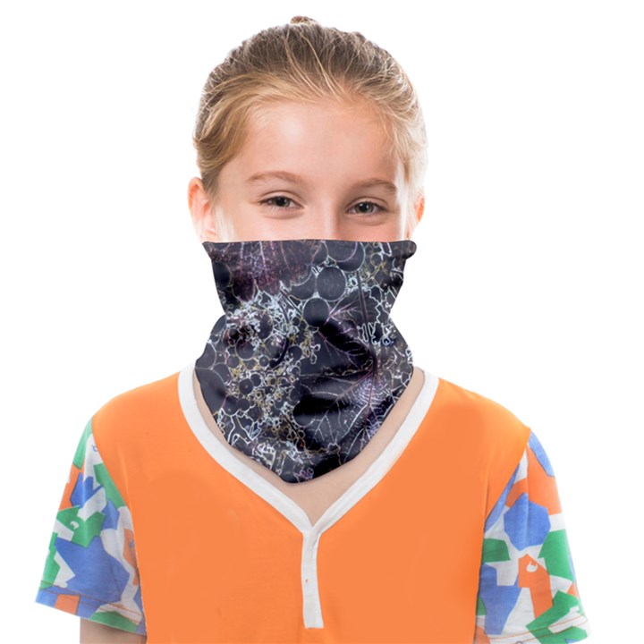 Grapevine Symphony Print Pattern Bk Face Covering Bandana (Kids)