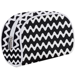 Wave-black White Make Up Case (large) by kyorashop23