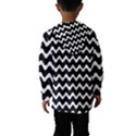 Wave-black White Kids  Hooded Windbreaker View2