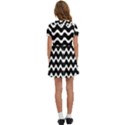 Wave-black White Kids  Sweet Collar Dress View4