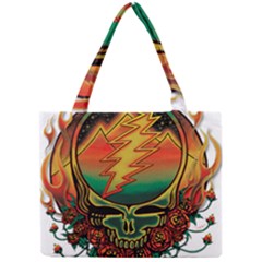 Grateful Steal Your Face Deadhead Hippie Logo Symbol Mini Tote Bag by Loisa77