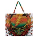 Grateful Steal Your Face Deadhead Hippie Logo Symbol Zipper Large Tote Bag View1