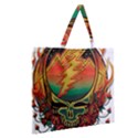 Grateful Steal Your Face Deadhead Hippie Logo Symbol Zipper Large Tote Bag View2