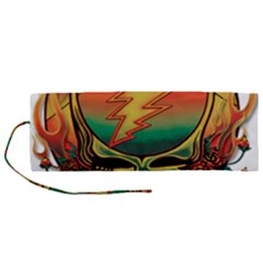 Grateful Steal Your Face Deadhead Hippie Logo Symbol Roll Up Canvas Pencil Holder (m) by Loisa77