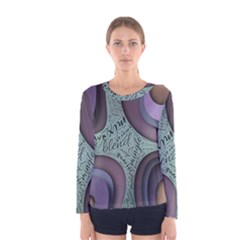 Converge Diverge Mingle Mix Divide Women s Long Sleeve T-shirt