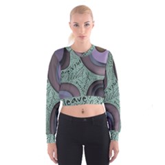 Converge Diverge Mingle Mix Divide Cropped Sweatshirt