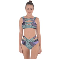 Converge Diverge Mingle Mix Divide Bandaged Up Bikini Set  by Paksenen