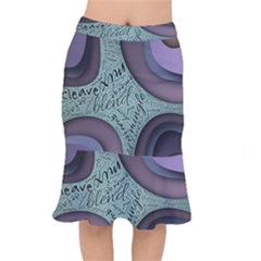 Converge Diverge Mingle Mix Divide Short Mermaid Skirt by Paksenen